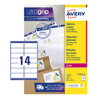 Image de Avery Etiquettes Adresse L7163 40