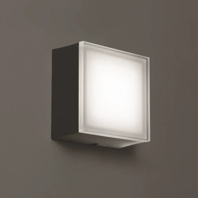 Afbeelding van LED buitenwandlamp 1425 grafiet 12,5 x 12,5cm