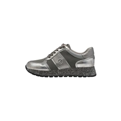 Afbeelding van Tamaris Dames 1 23727 42 Sneakers voor dames, Zilver Glam, 37 EU