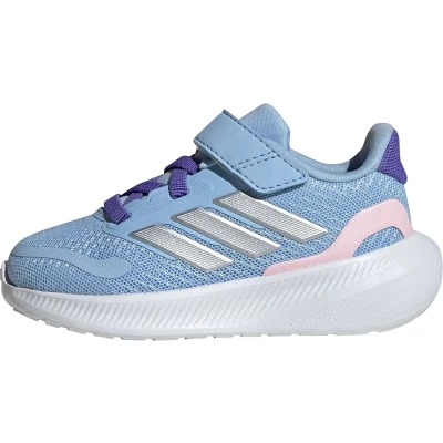 Afbeelding van adidas Sportswear Runfalcon 5 Sneakers laag Glow blue silver metallic clear pink voor kinderen, Maat: 20,