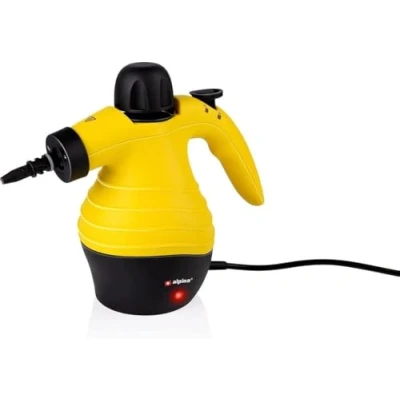 Afbeelding van alpina Stoomreiniger Handstoomreiniger Compact &amp; Draagbaar Doodt Bacteriën met 10 Accessoires 1050 Watt