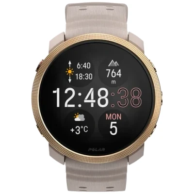 Afbeelding van Polar Vantage M3 Goud (Beige Siliconenband)