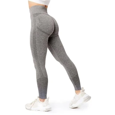 Afbeelding van Bellivalini BLV BLV50 254 LE Dames Leggings Push Up High Waist Scrunch Vrijetijdsbroek Lang Sport Sporbroek Yogabroek Grafiet Gemêleerd XL