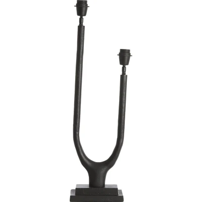 Afbeelding van Light&amp;living Lampvoet 2L 20x11x65 cm GAVI mat zwart