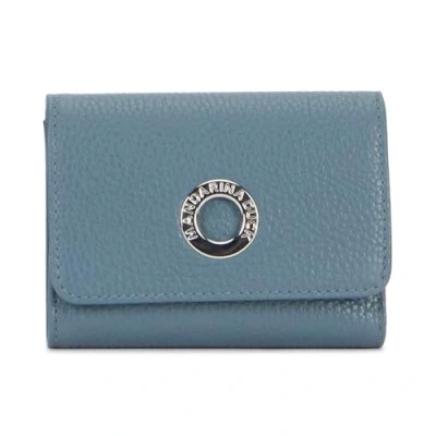 Afbeelding van Mandarina Duck Mellow Leather Wallet, Accessoires de voyage pour femme, taille unique, Iron, Taglia Unica