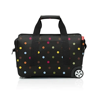 Afbeelding van Reisenthel Allrounder Trolley Reiskoffer Reistas op 2 wielen Polyester 30L Dots Zwart;Multi Kleur