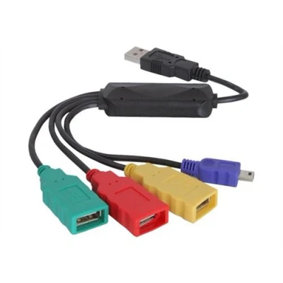 Image de DeLock USB 2.0 external 4 port cable HUB concentrateur (hub) ports Ordinateur de bureau