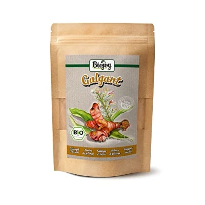 Afbeelding van Biojoy Biologisch Galanga poeder (100 g), gemalen lagowortel, zonder toevoegingen (Alpinia Galanga)