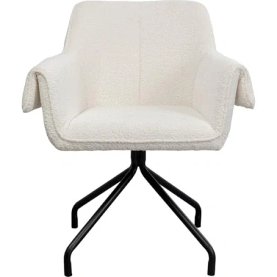 Afbeelding van Kare Design Bess draaistoel armleuningen creme