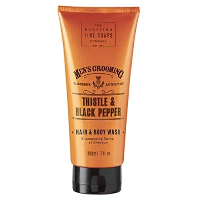 Afbeelding van Scottish Fine Soaps Gel Men&#039;s Grooming Thistle &amp; Black Pepper Hair Body Wash