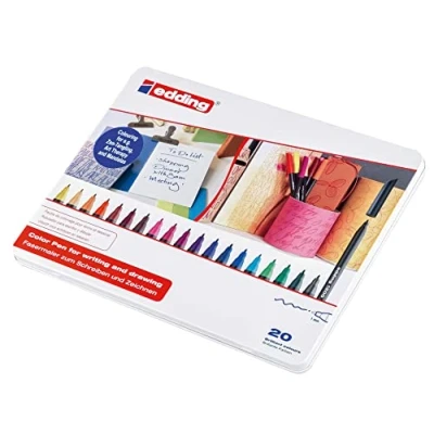 Afbeelding van edding 1200 ass. teken/kleur stift 20ST 0,5 1 mm / 4 20