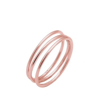 Afbeelding van Elli Wrapped Design Ring, Dames, Maat: 54, Rosa