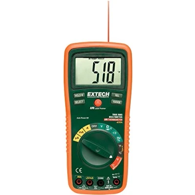 Afbeelding van Extech EX470A multimeter trms CAT III 600V groot display infrarood thermometer