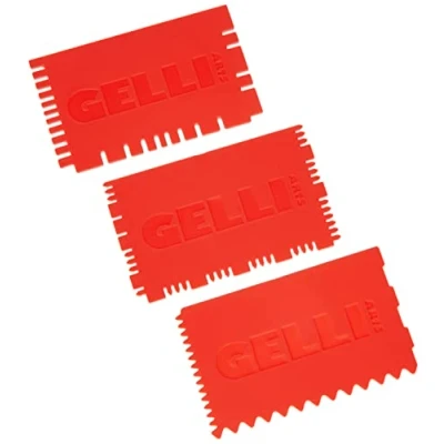 Afbeelding van Gelli Arts Set van 3 mini printergereedschappen, synthetisch materiaal, rood, 19 x 10,1 0,6 cm