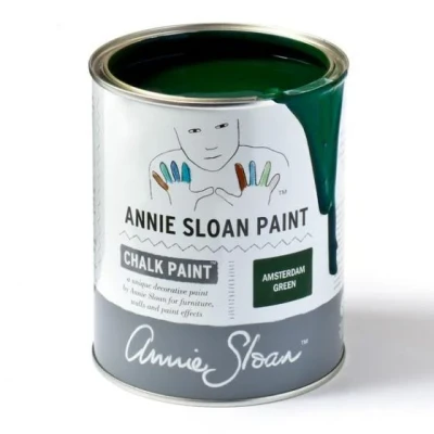 Afbeelding van Annie Sloan donkergroene krijtverf Amsterdam Green 120ml / Groen