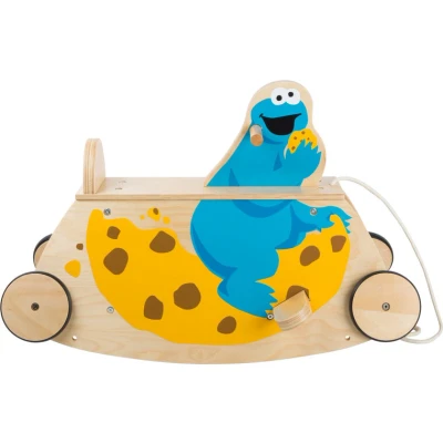 Afbeelding van Loopwagen + Ride on SESAMSTRAAT Koekiemonster FSC