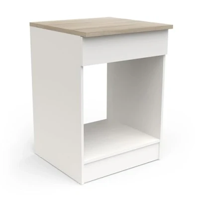 Afbeelding van Onderkast voor fornuis Sofie 60 cm Kronberg eik/mat wit