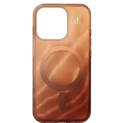 Afbeelding van iDeal of Sweden Clear Case MagSafe voor de Apple iPhone 16 Pro Mocha Mousse