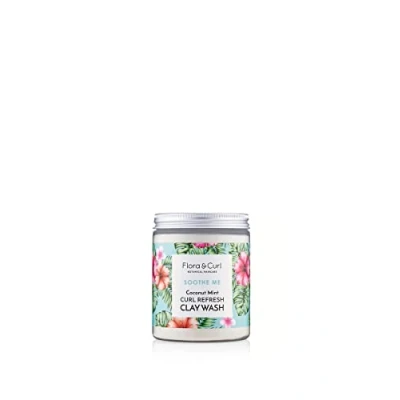 Afbeelding van Flora &amp; Curl Clay Wash Reinigende klei Coconut Mint 260gr.
