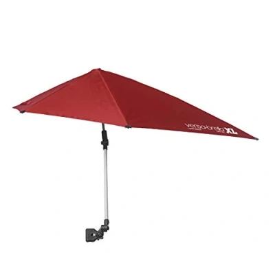 Image de Sport Brella Versa Parapluie réglable SPF 50+ avec pince universelle, XL, rouge brique réfractaire