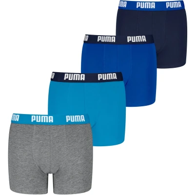 Afbeelding van PUMA Boxershorts voor Kinderen Biologisch Katoen Zachte Stretch, 4 pack