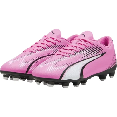 Afbeelding van Puma Ultra PLAY FG/AG JR Unisex Voetbalschoenen met Kunststof noppen voor kinderen, Maat: 35, Poison pink/white/black