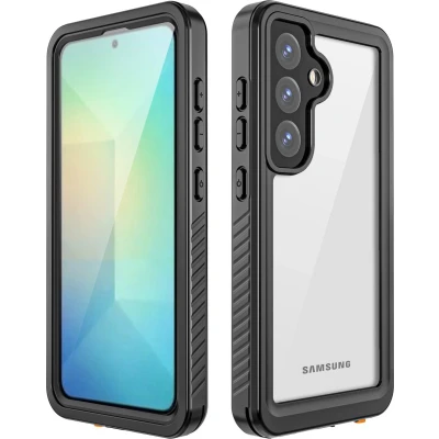 Afbeelding van Redpepper Hoesje Geschikt voor Samsung Galaxy S25 Dot Plus Waterproof Backcover Zwart