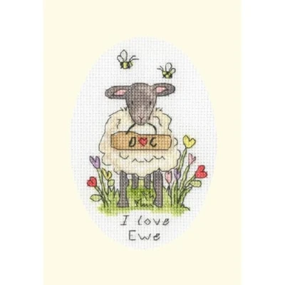 Afbeelding van Bothy Threads Eleanor Teasdale I Love Ewe borduren (pakket) XGC40