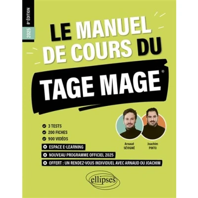 Image de Le Manuel de Cours du TAGE MAGE