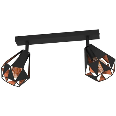 Afbeelding van EGLO Carlton 7 Spot E27 42 cm Zwart/Koper Staal