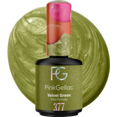 Afbeelding van Pink Gellac 377 Velvet Green Gel Nagellak 15 Ml