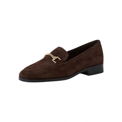 Afbeelding van Tamaris Instappers, Dames, Maat: 36, Mocca Veloursleer
