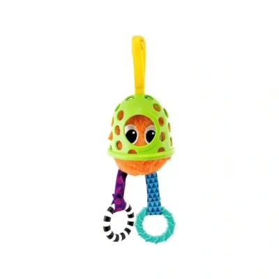 Afbeelding van Sassy Rammelaar en hangspeeltje Baby Kiekeboe spel Kleurrijk speelgoed Peek &amp; Pull Giggle Guy