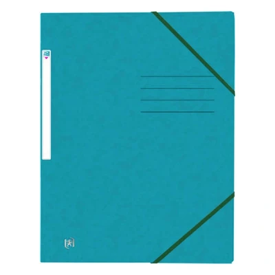 Image de Oxford Top File+ farde à élastique en carton A4 aqua