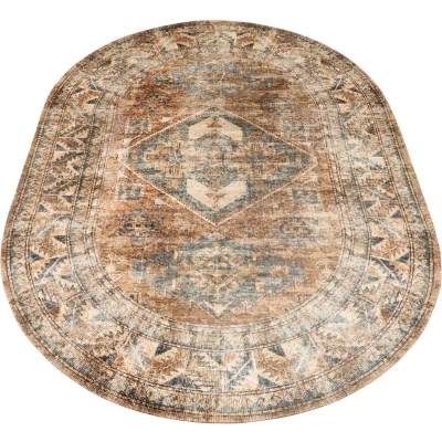 Afbeelding van Veer Carpets Vloerkleed Laria Blue 1 Ovaal 160 x 230 cm