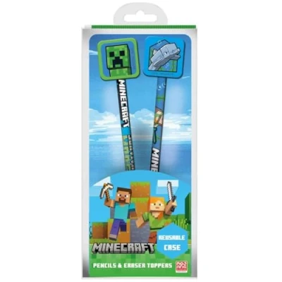 Afbeelding van Stift Set Minecraft (Bleistift Mit Topper)