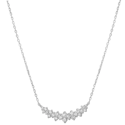 Afbeelding van Lucardi Ketting silvercoloured, Dames, Maat: 48, Silver/coloured