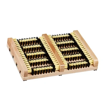 Afbeelding van Relaxdays 10 x voetveger antislip borstelmat voetenveger deurmat schoenenveger
