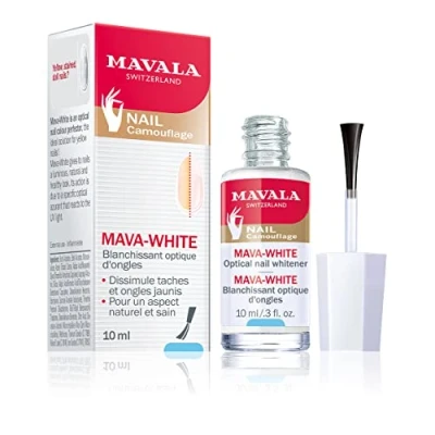 Afbeelding van Mavala Mava White Optical Whitening Vergeelde, bevlekte nagels, dof Nagellak basis Optische Perfector Originele kleurweergave Sneldrogend 10ml