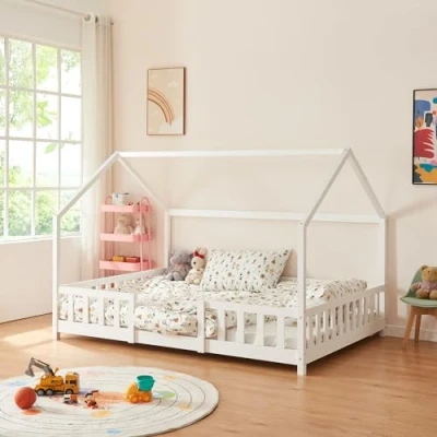 Afbeelding van Kinderbed Sisimiut met uitvalbeveiliging 120x200 cm wit