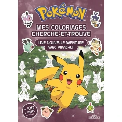 Image de Pokémon Coloriages cherche et trouve Une nouvelle aventure avec Pikachu !