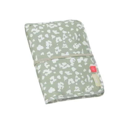 Image de LÄSSIG Sac à langer pour bébé avec matelas et compartiment lingettes humides, les déplacements, kaki clair