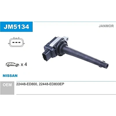 Afbeelding van JANMOR JM5134 Bobine NISSAN: MICRA 3