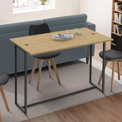 Image de Table console 2en1 repliable 110 cm DETROIT 4 personnes design industriel