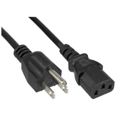 Image de InLine Câble d&#039;alimentation NEMA 1 15 (P) pour power IEC 60320 C13 125 V 10 A m noir Etats Unis, Canada