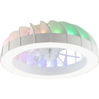 Afbeelding van Brilliant Fanora Plafondventilator Met verlichting LED 30W 2700K 6500K Dimbaar Wit Zeer stil