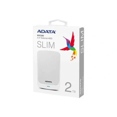 Image de ADATA HV320 Disque dur 2 To externe (portable) USB 3.1 blanc