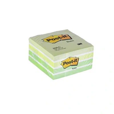 Afbeelding van Memoblok 3M Post it 2028 76x76mm kubus pastel groen