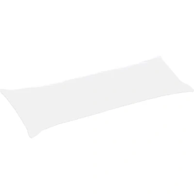 Afbeelding van ECOMMERC3 Lot de 2 taies d&#039;oreiller extra douces 45 x 100 cm Taie blanche, douce, respirante et résistante Fabrication 100% fabriquée en Espagne