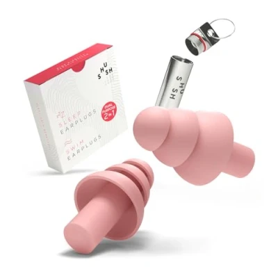 Afbeelding van Shush Sleep / Swim Earplugs Slaapdoppen Zwemdoppen 2 in 1: Maximale demping voor een betere nachtrust Bescherming tegen water het oor